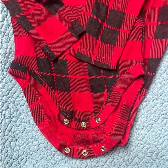 The Children's Place Red and Black Plaid Kids Matching Set - Picture 3 of 7